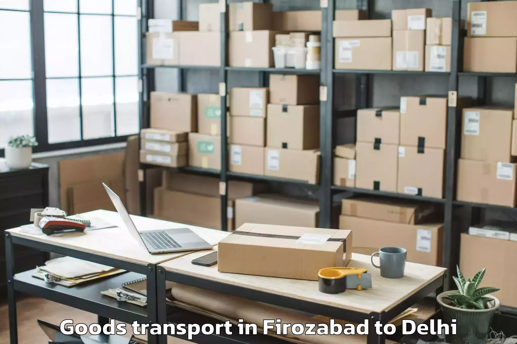 Firozabad to Pacific Mall Goods Transport Booking